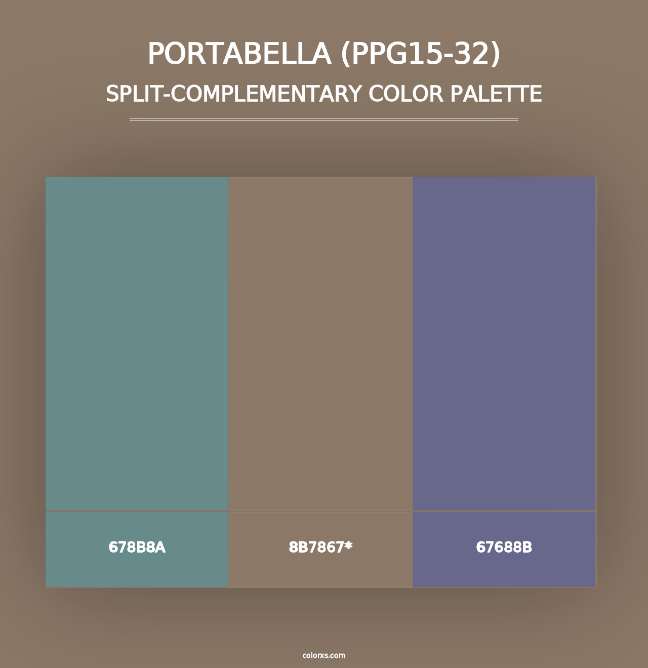 Portabella (PPG15-32) - Split-Complementary Color Palette