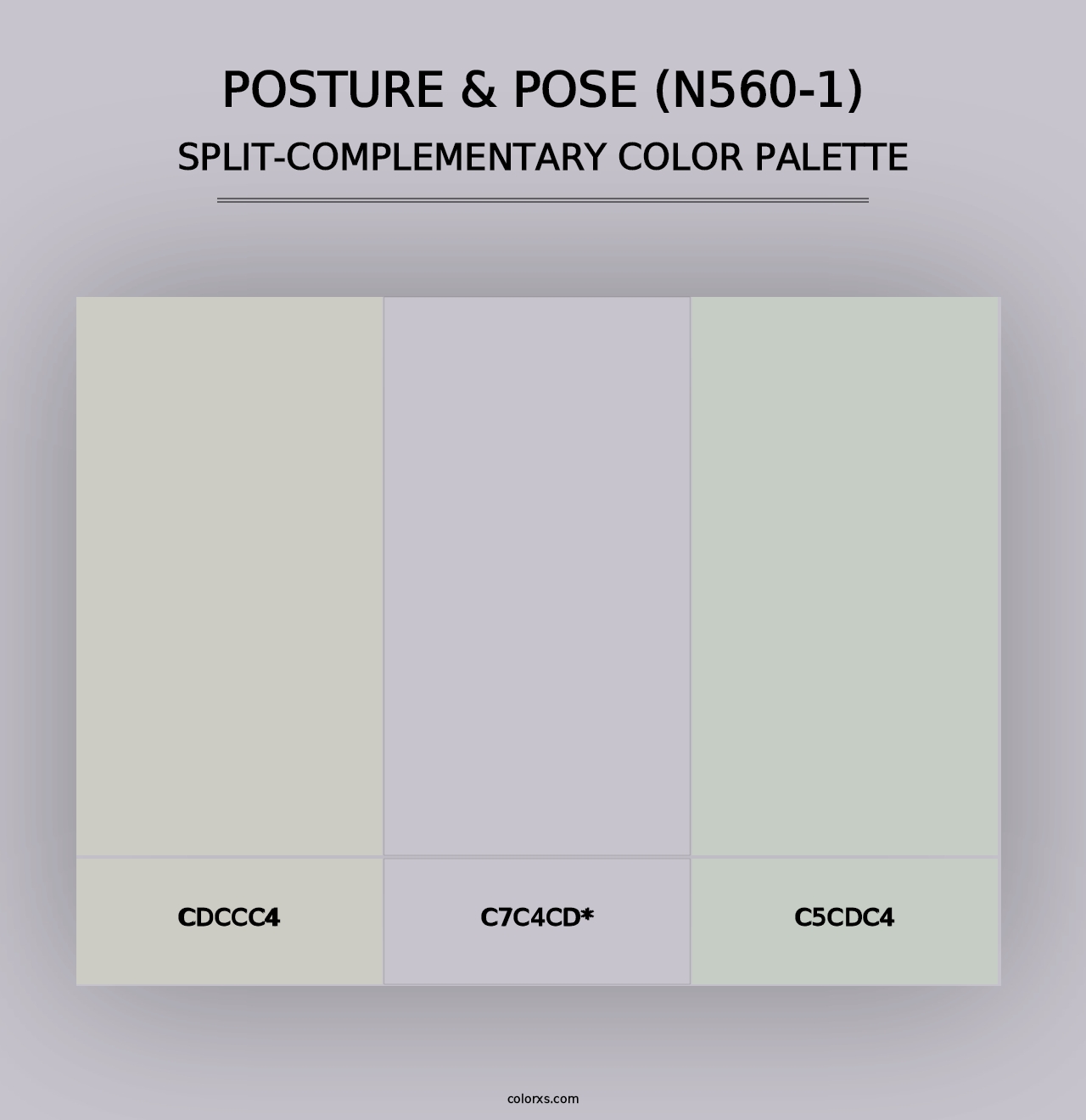 Posture & Pose (N560-1) - Split-Complementary Color Palette