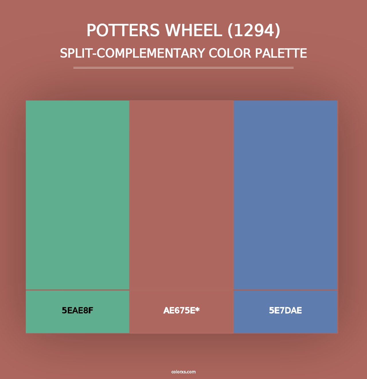 Potters Wheel (1294) - Split-Complementary Color Palette