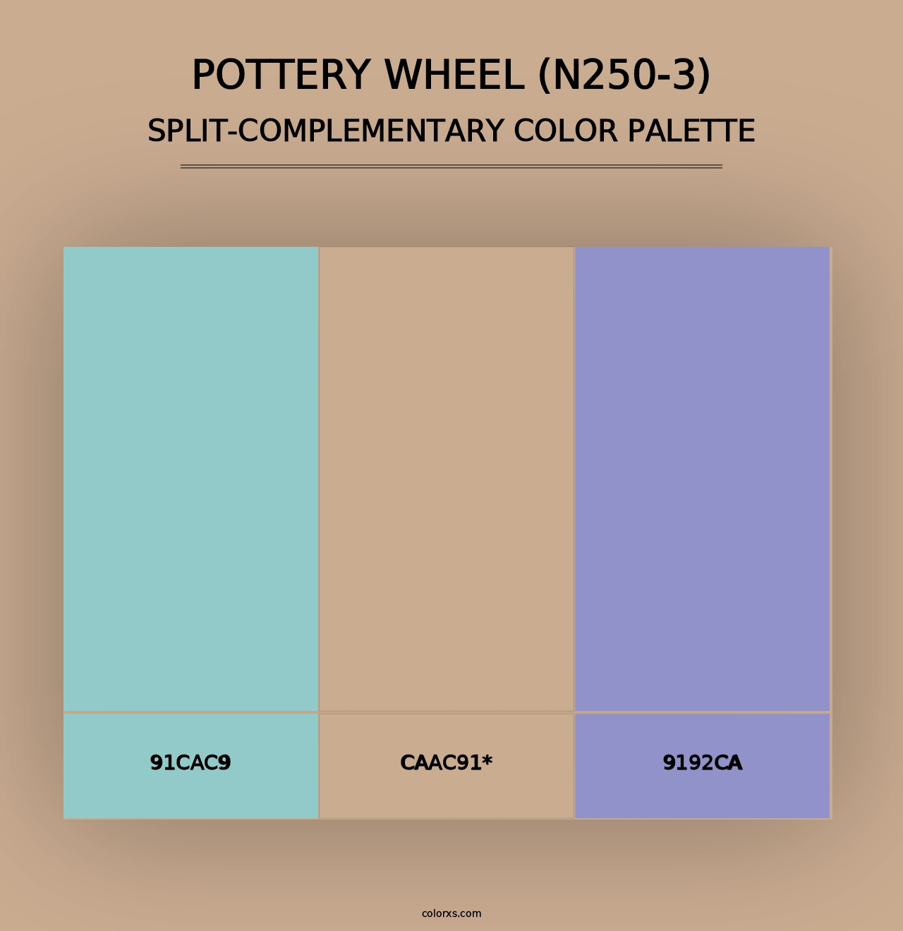 Pottery Wheel (N250-3) - Split-Complementary Color Palette