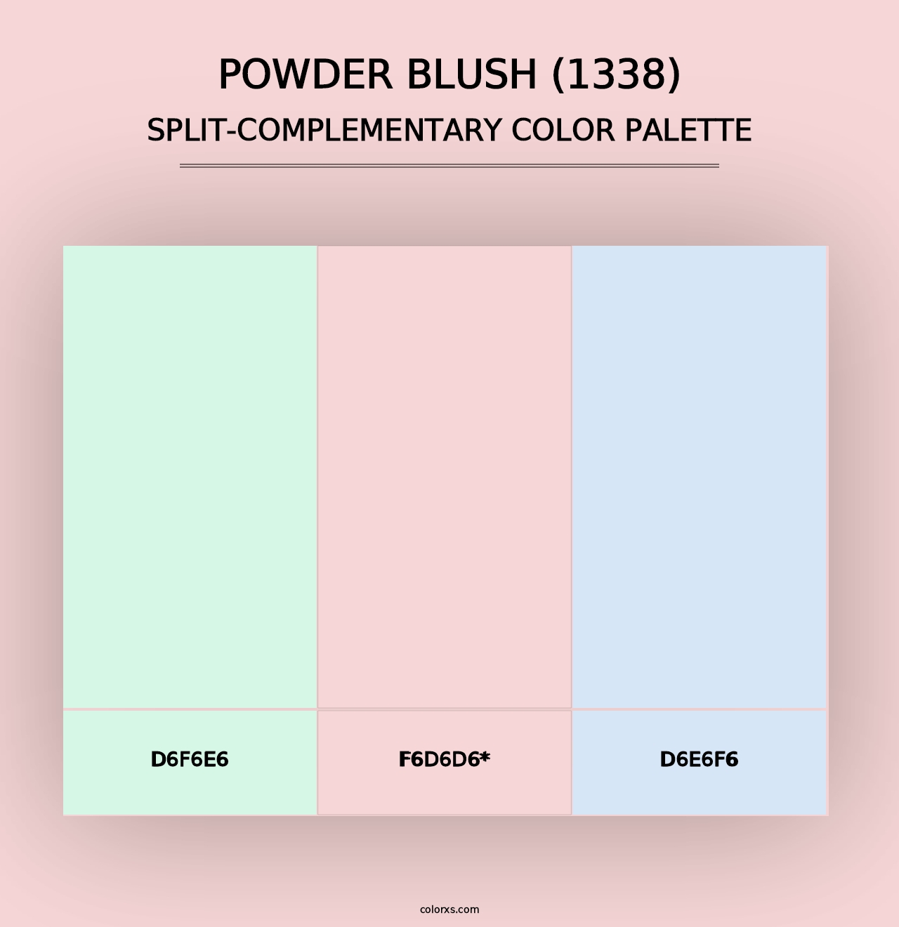 Powder Blush (1338) - Split-Complementary Color Palette