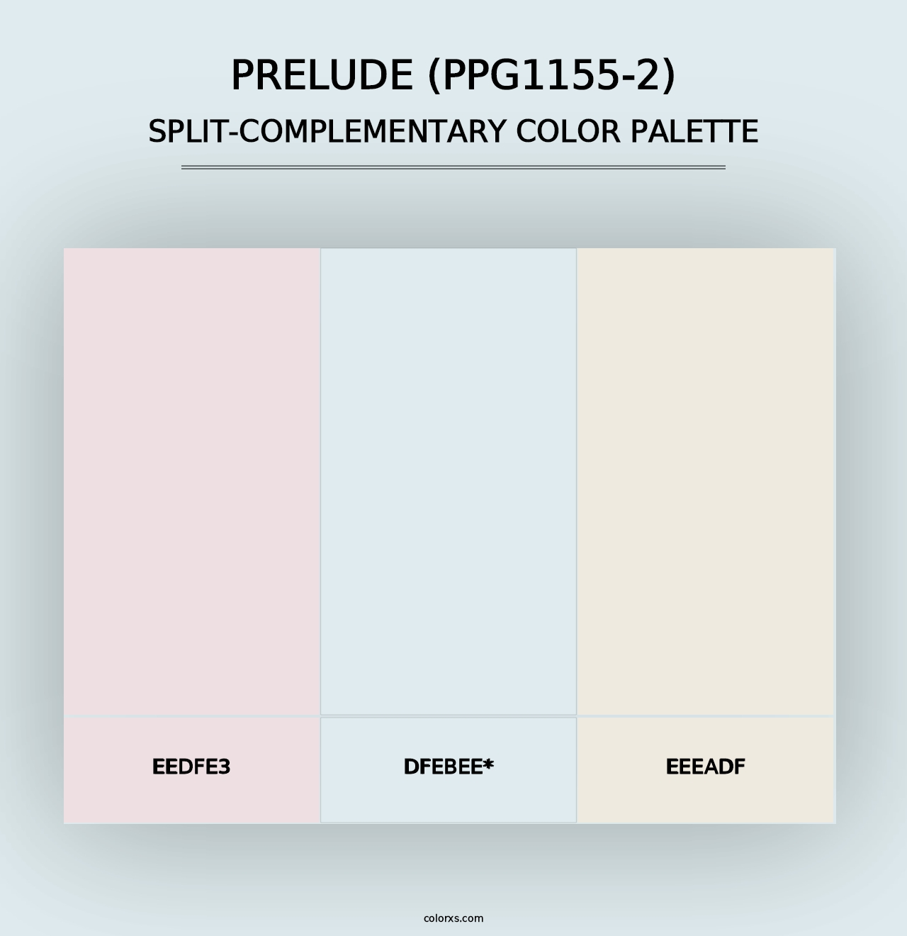 Prelude (PPG1155-2) - Split-Complementary Color Palette