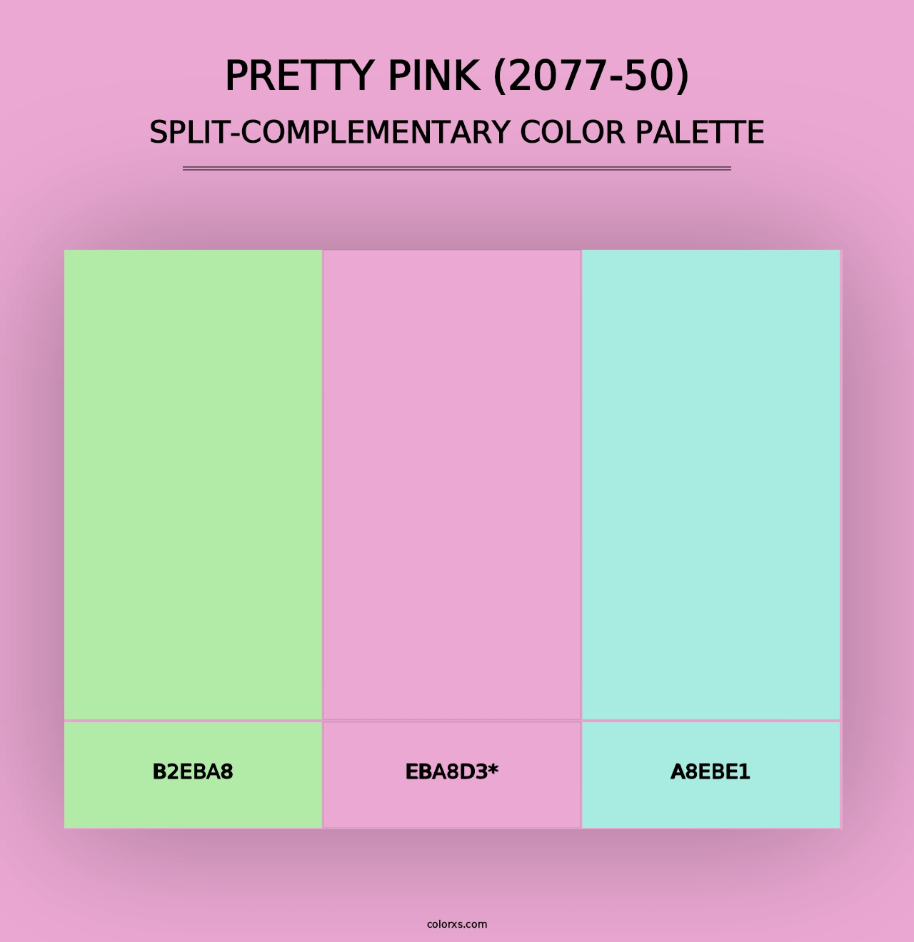 Pretty Pink (2077-50) - Split-Complementary Color Palette