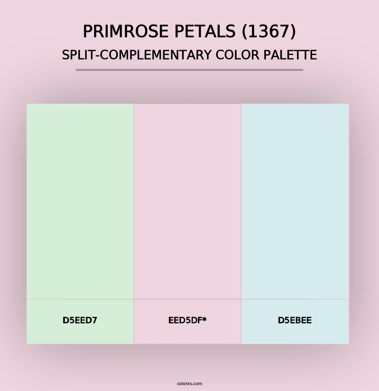 Primrose Petals (1367) - Split-Complementary Color Palette