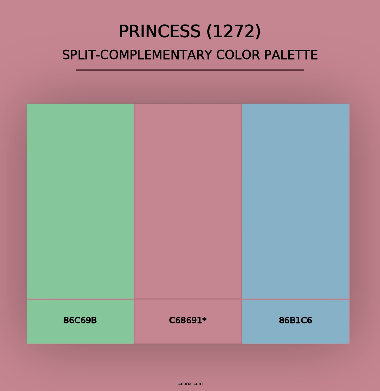 Princess (1272) - Split-Complementary Color Palette