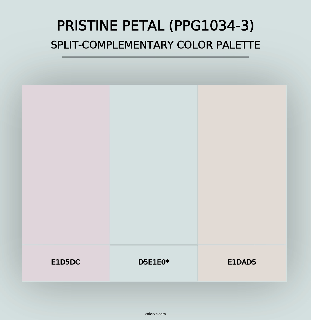 Pristine Petal (PPG1034-3) - Split-Complementary Color Palette