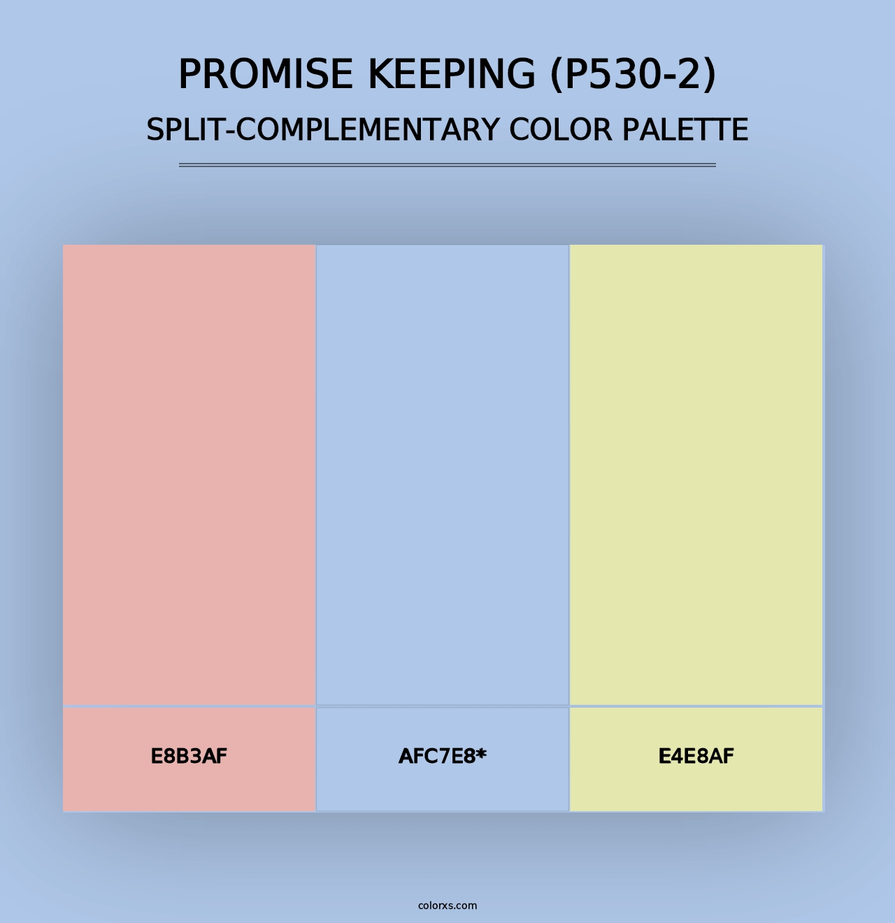 Promise Keeping (P530-2) - Split-Complementary Color Palette