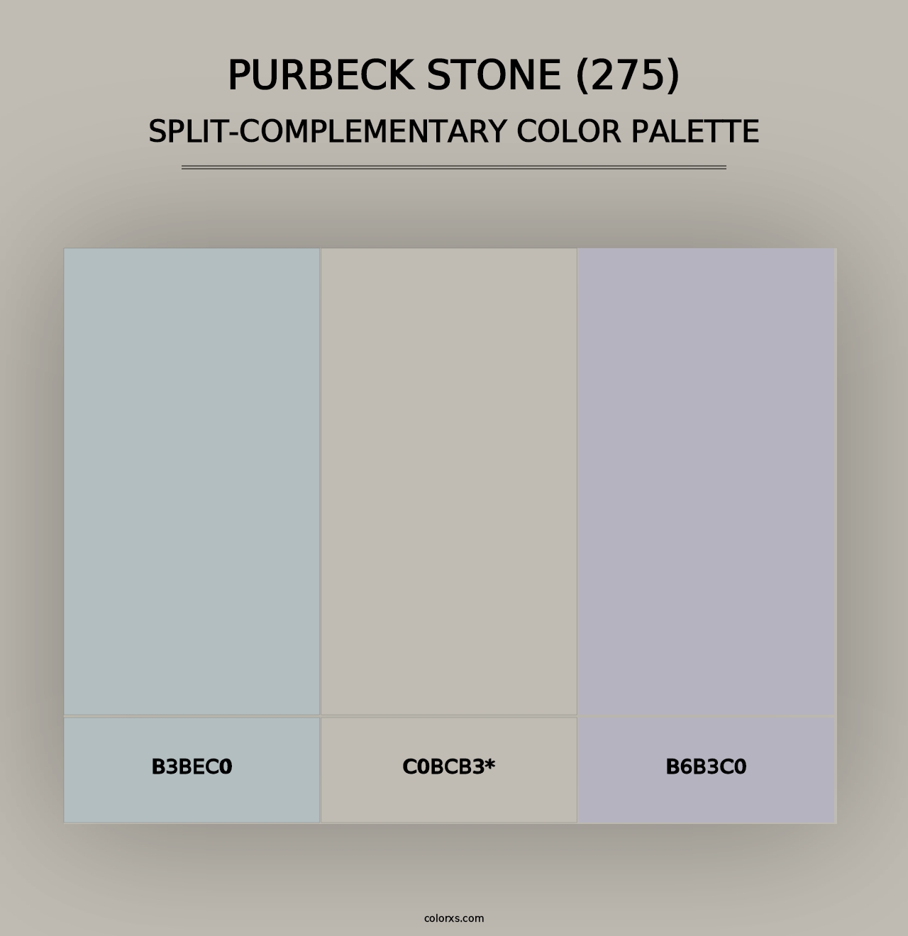 Purbeck Stone (275) - Split-Complementary Color Palette