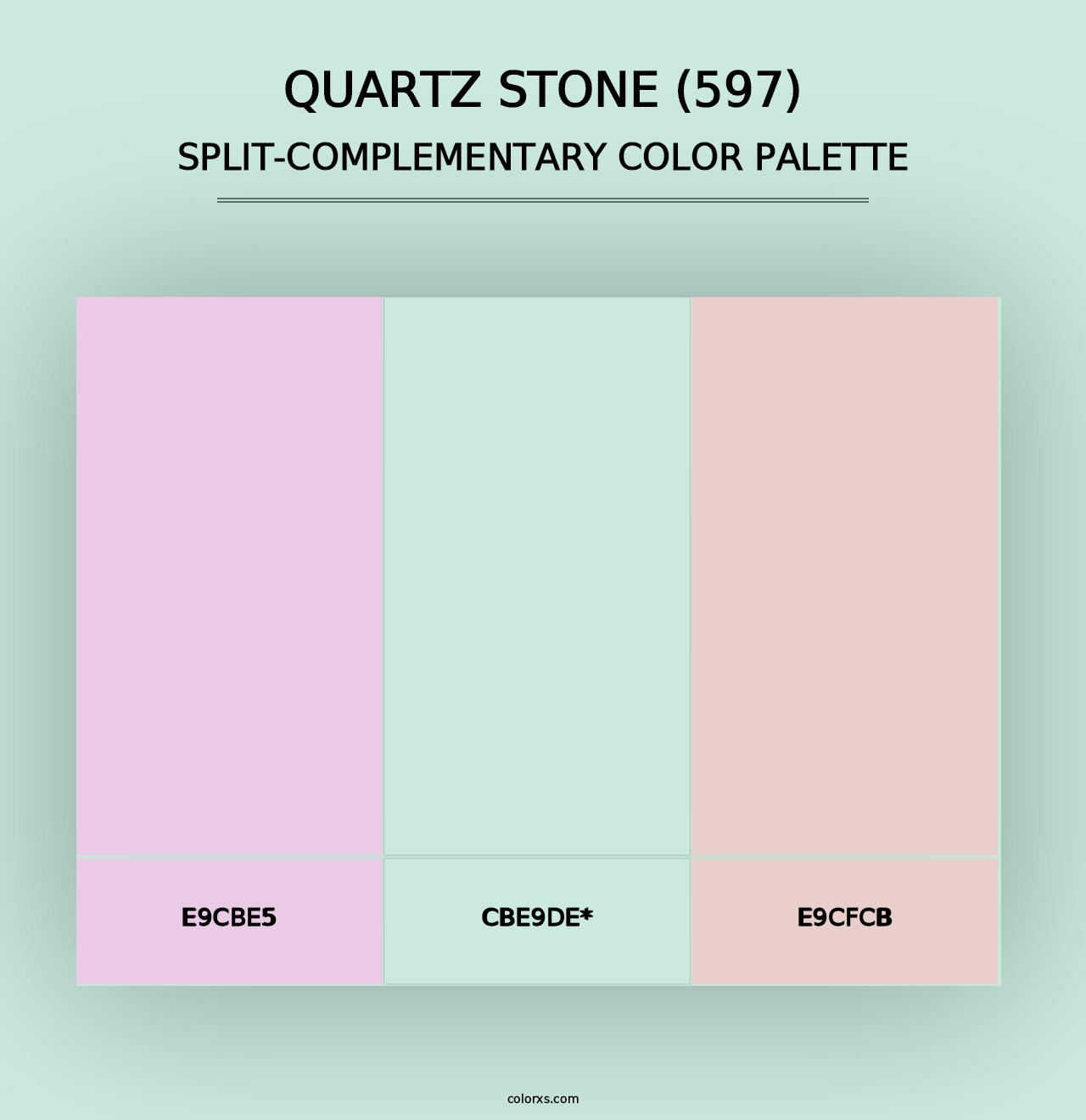 Quartz Stone (597) - Split-Complementary Color Palette