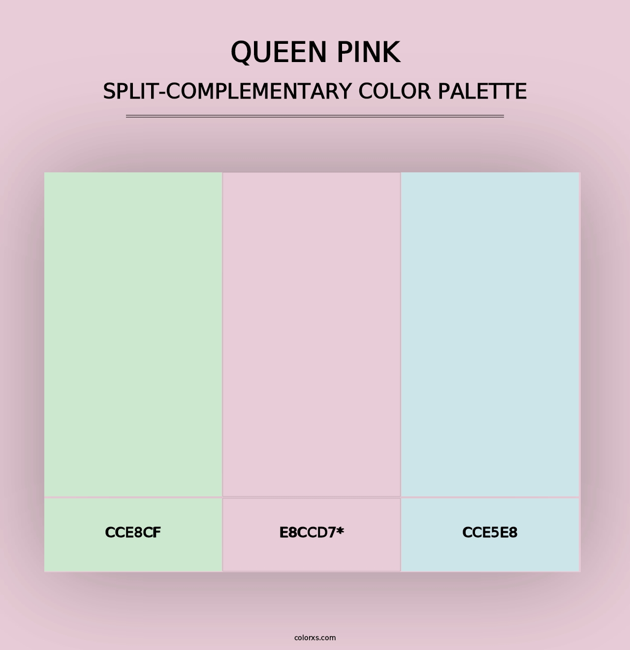 Queen Pink - Split-Complementary Color Palette