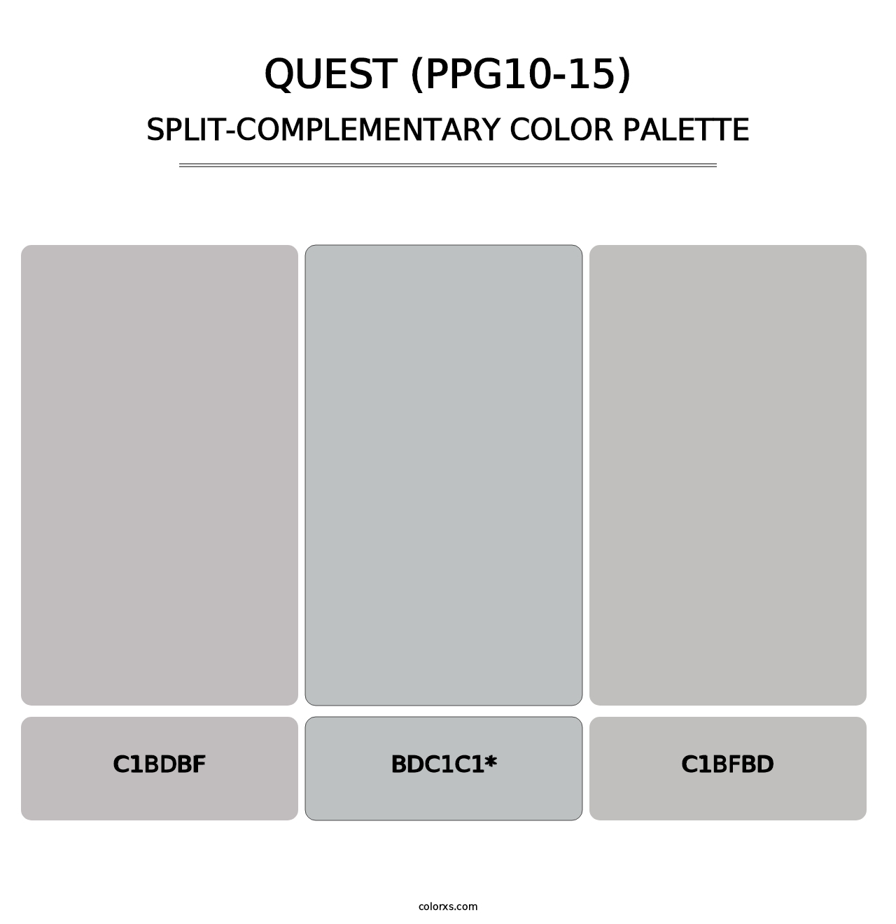 Quest (PPG10-15) - Split-Complementary Color Palette