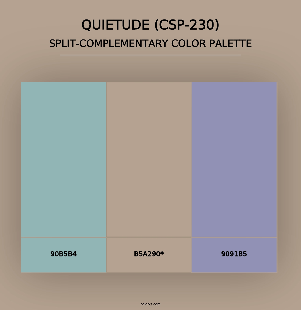 Quietude (CSP-230) - Split-Complementary Color Palette