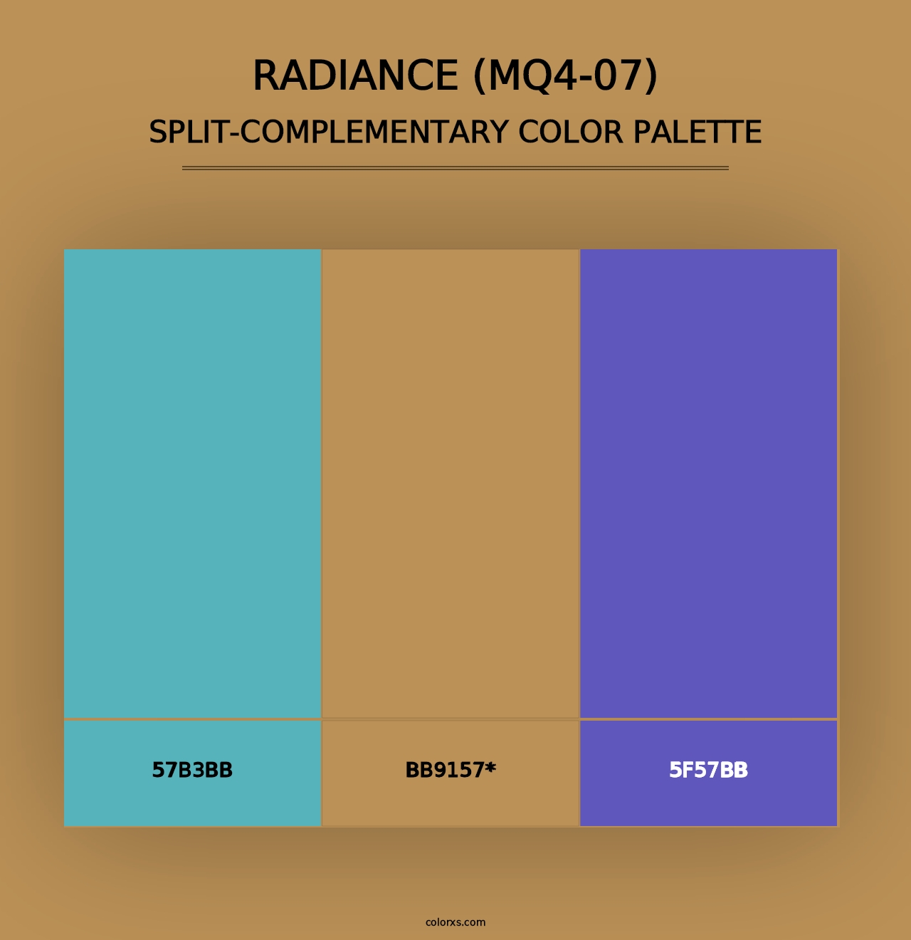 Radiance (MQ4-07) - Split-Complementary Color Palette