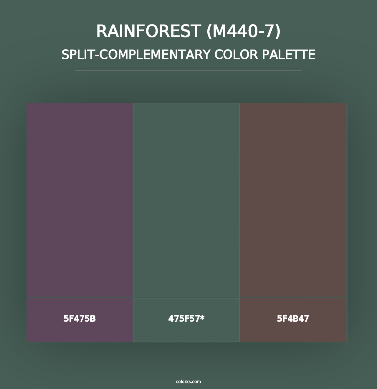 Rainforest (M440-7) - Split-Complementary Color Palette