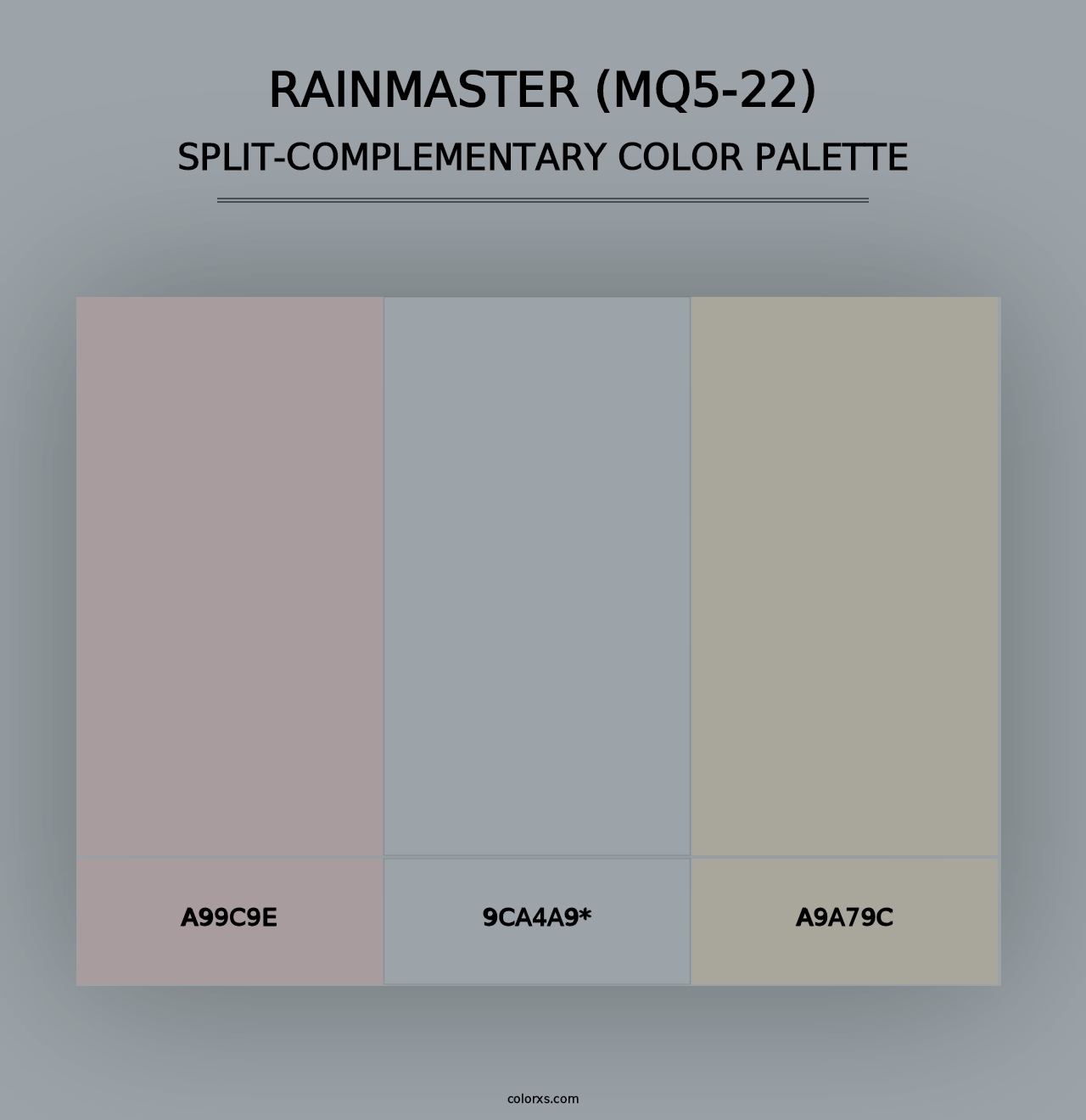 Rainmaster (MQ5-22) - Split-Complementary Color Palette