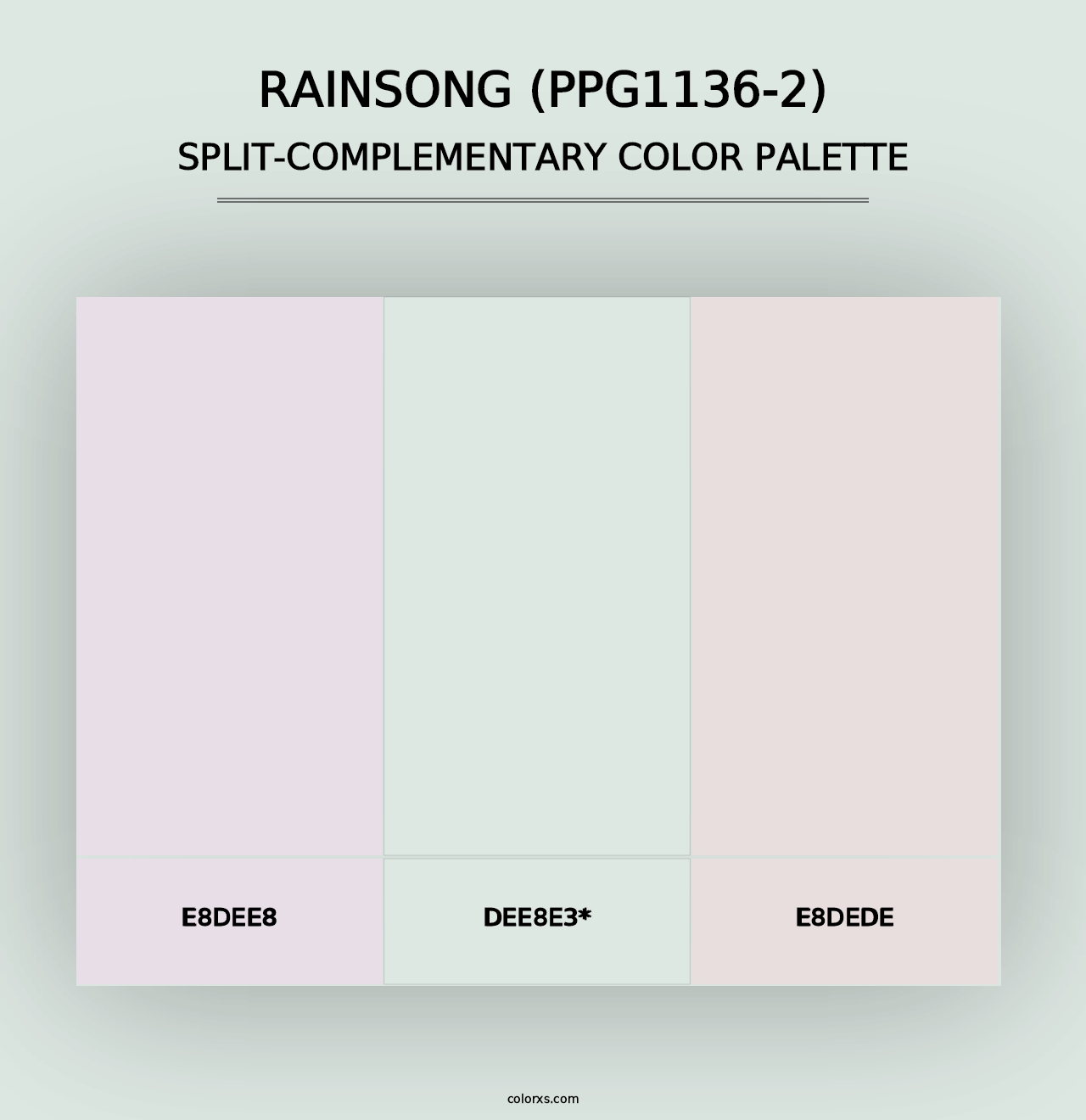 Rainsong (PPG1136-2) - Split-Complementary Color Palette