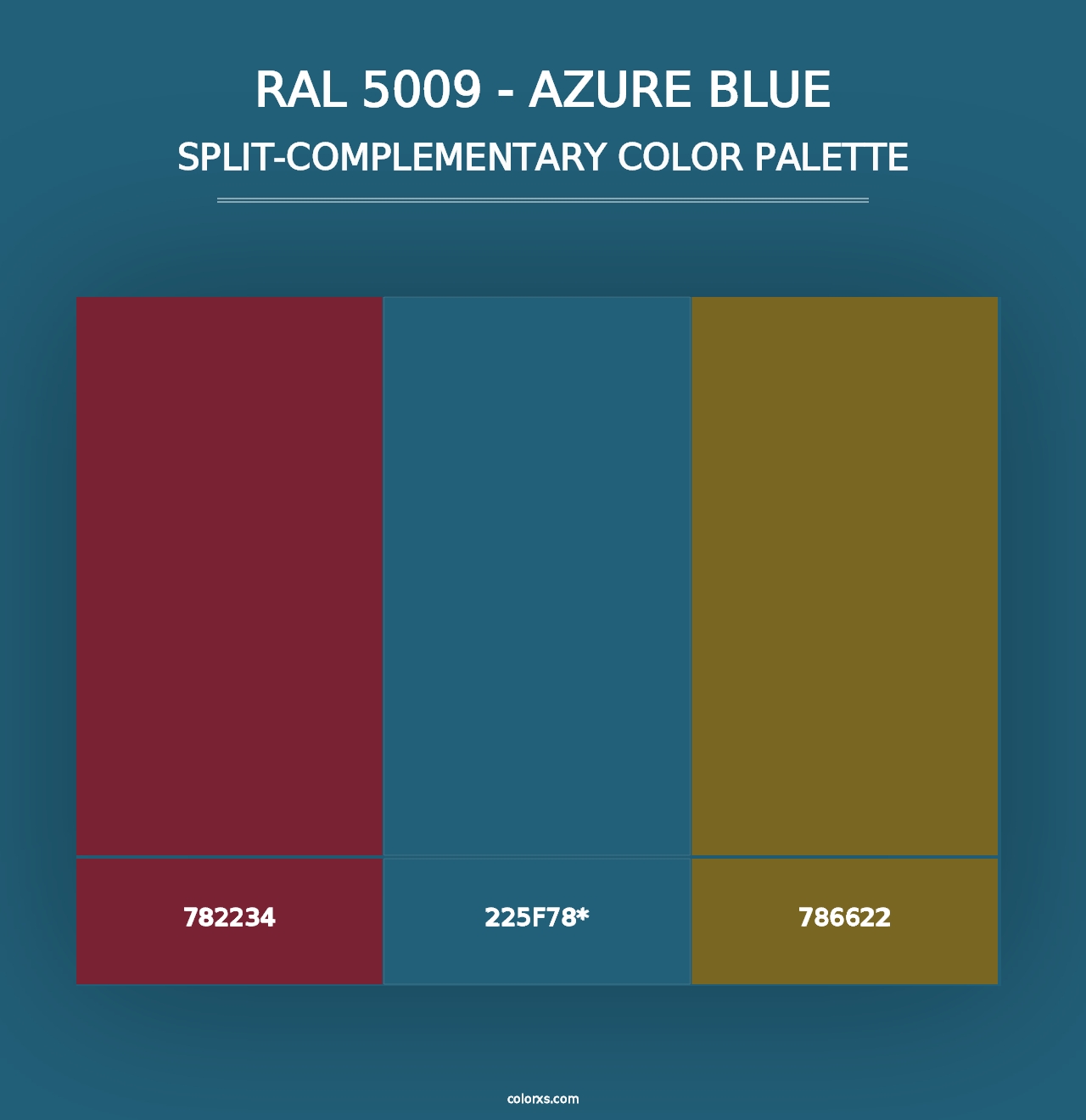 RAL 5009 - Azure Blue color palettes - colorxs.com