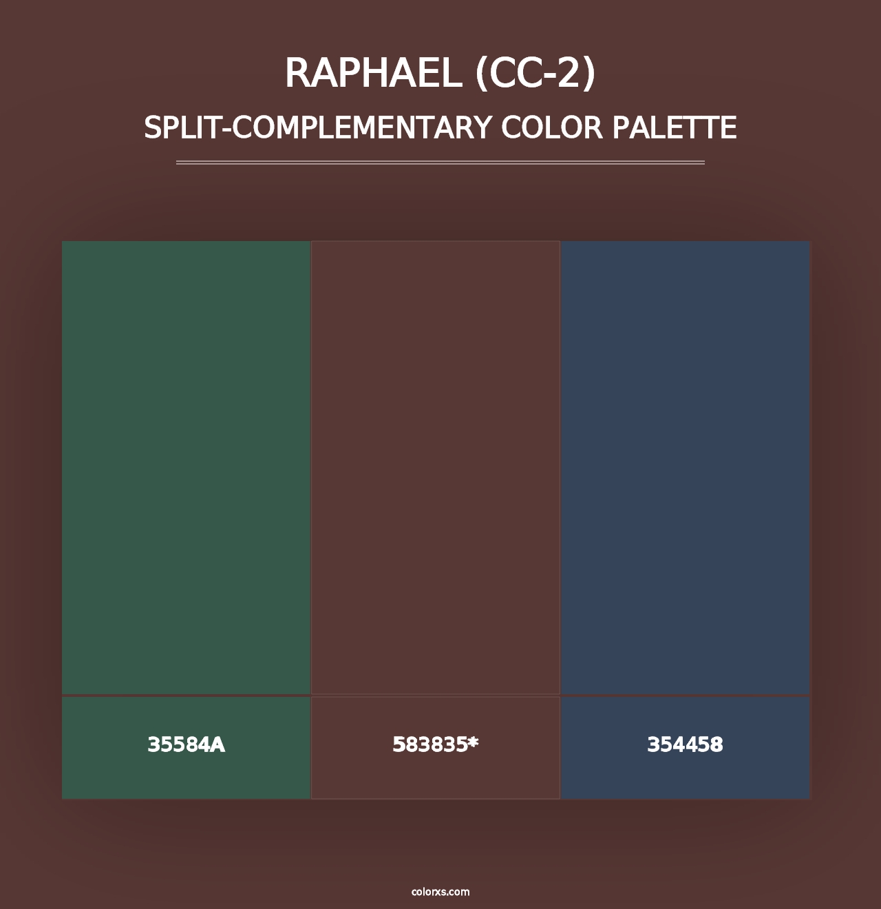 Raphael (CC-2) - Split-Complementary Color Palette