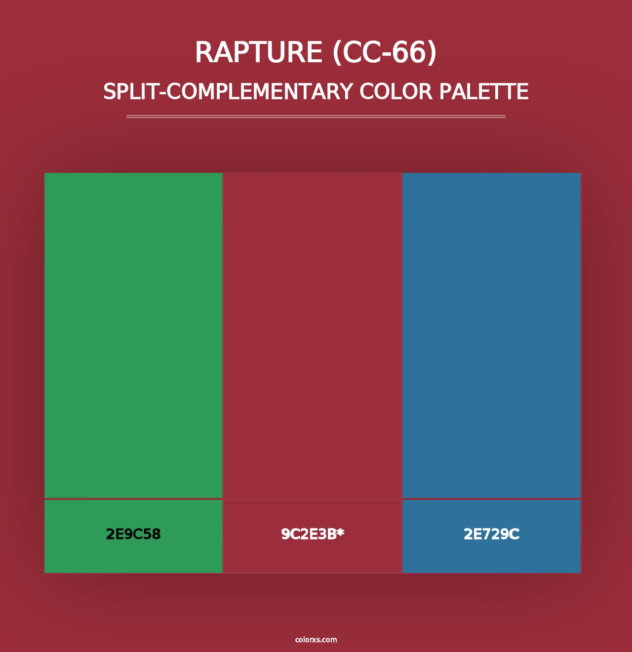 Rapture (CC-66) - Split-Complementary Color Palette