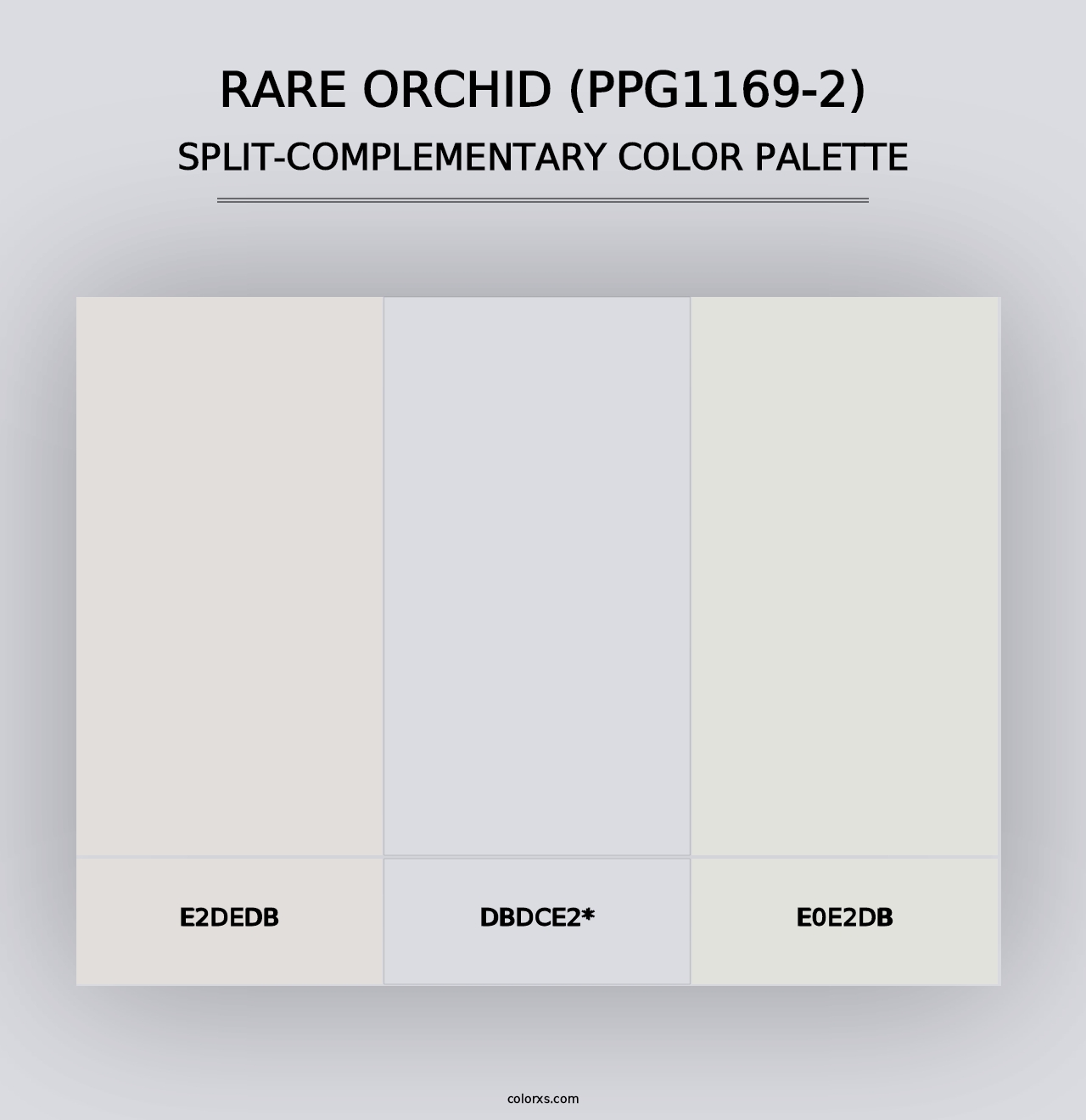 Rare Orchid (PPG1169-2) - Split-Complementary Color Palette