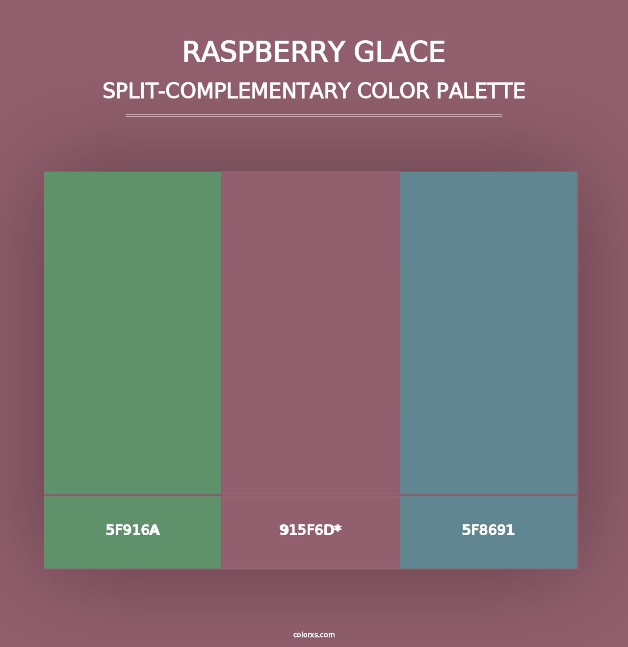 Raspberry Glace - Split-Complementary Color Palette