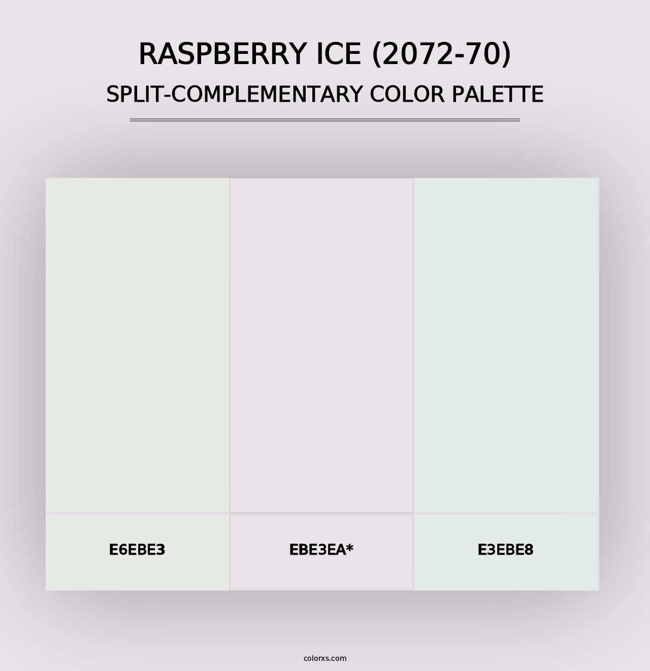 Raspberry Ice (2072-70) - Split-Complementary Color Palette