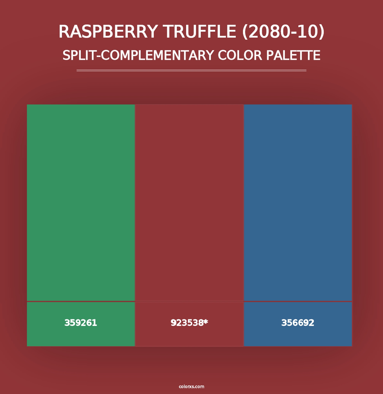 Raspberry Truffle (2080-10) - Split-Complementary Color Palette