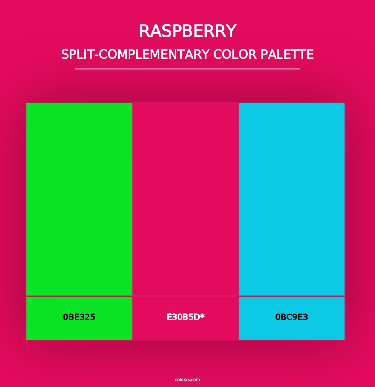 Raspberry - Split-Complementary Color Palette