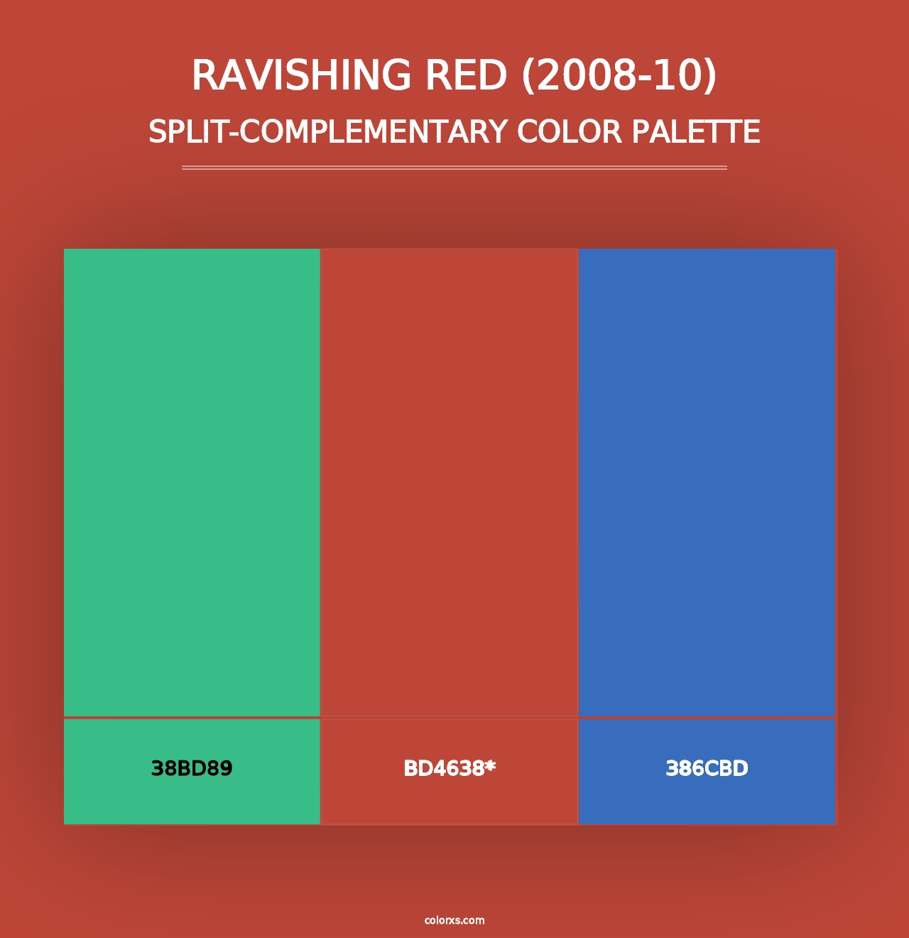 Ravishing Red (2008-10) - Split-Complementary Color Palette