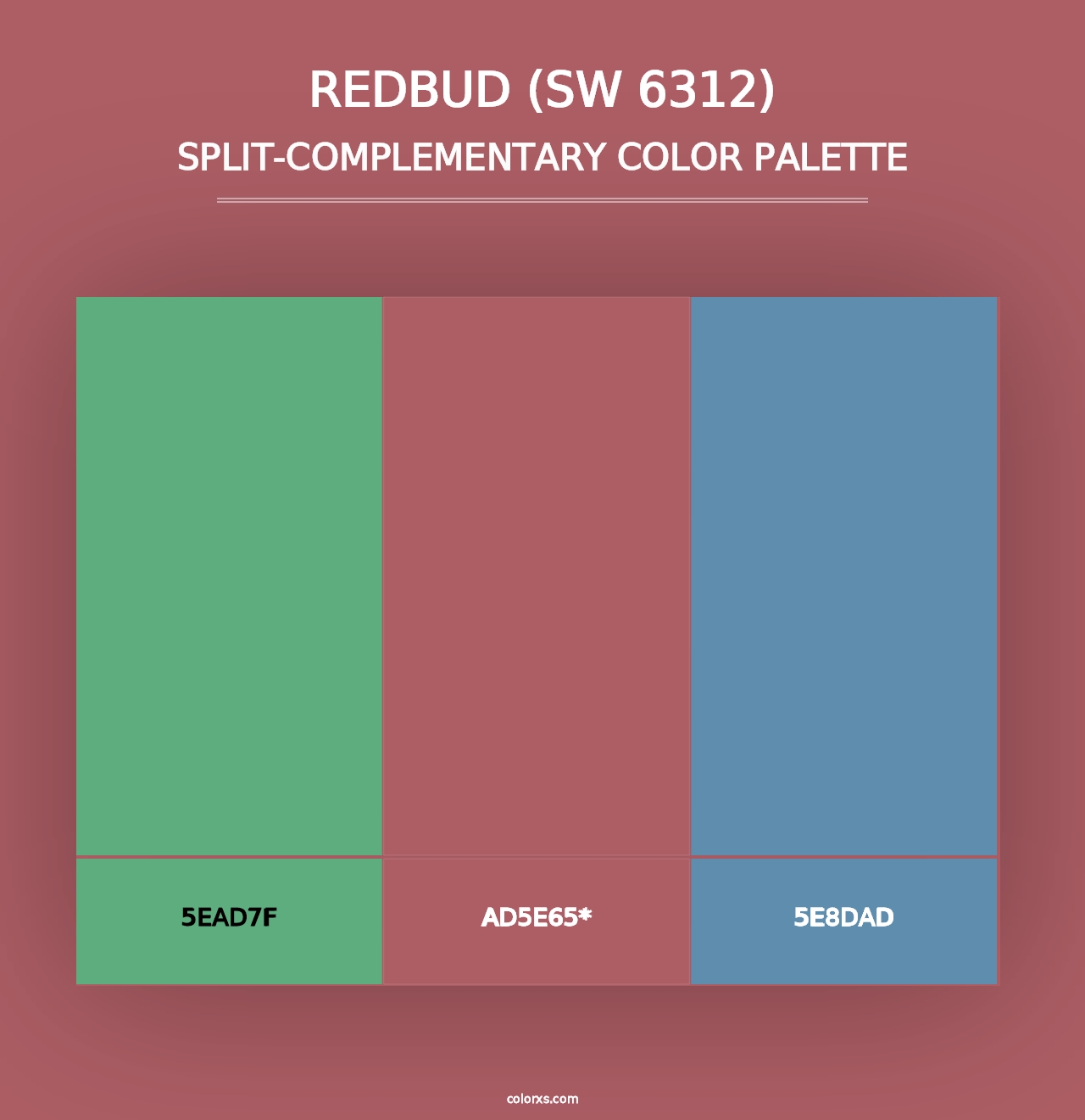 Redbud (SW 6312) - Split-Complementary Color Palette