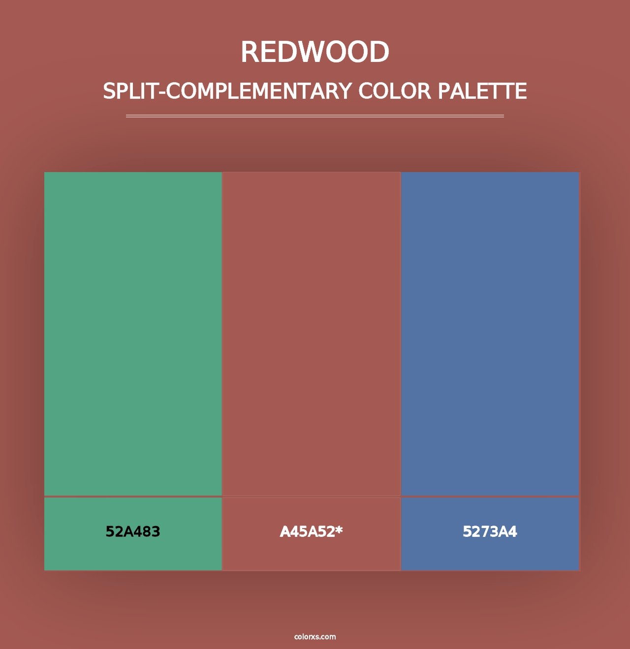 Redwood - Split-Complementary Color Palette