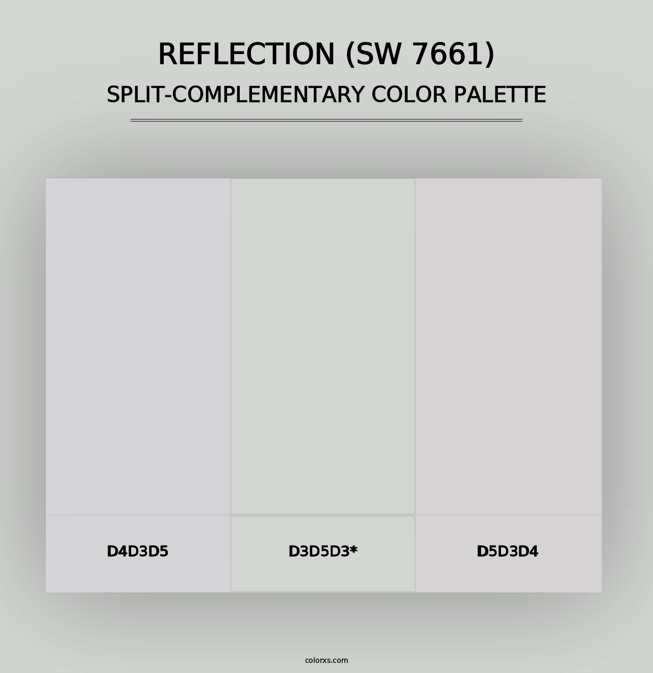 Reflection (SW 7661) - Split-Complementary Color Palette