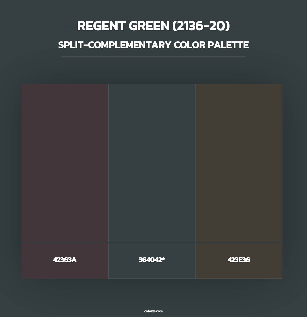 Regent Green (2136-20) - Split-Complementary Color Palette