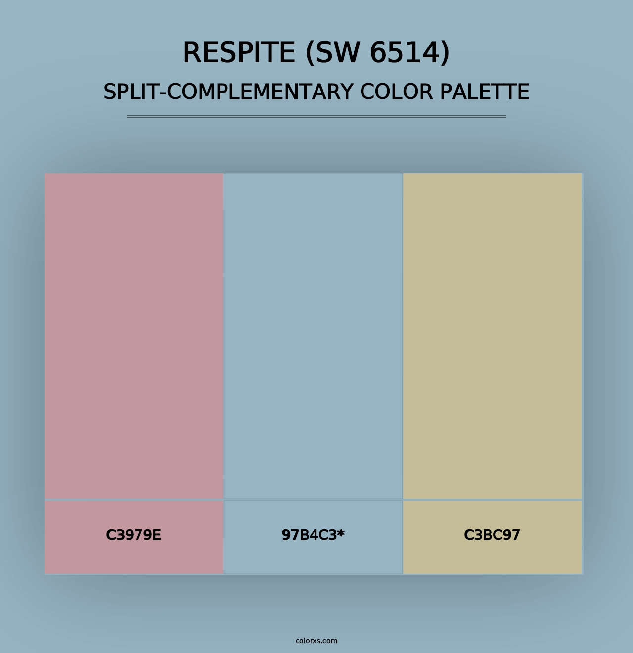 Respite (SW 6514) - Split-Complementary Color Palette