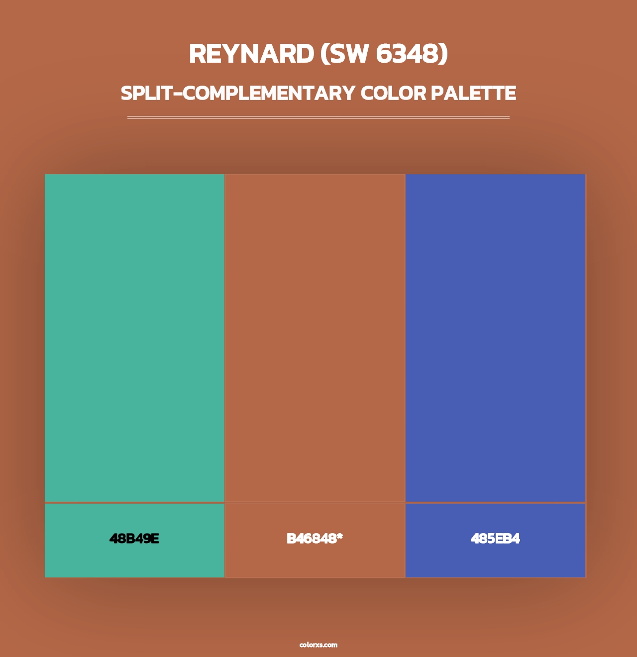 Reynard (SW 6348) - Split-Complementary Color Palette