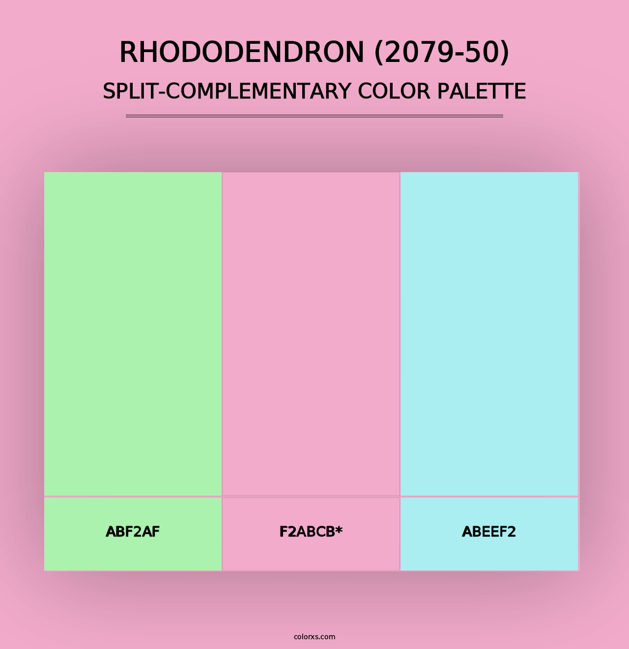 Rhododendron (2079-50) - Split-Complementary Color Palette