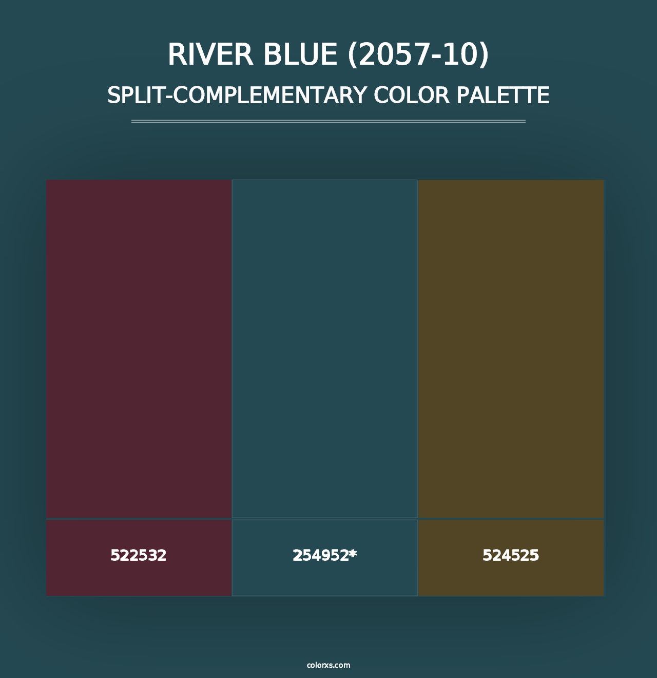 River Blue (2057-10) - Split-Complementary Color Palette