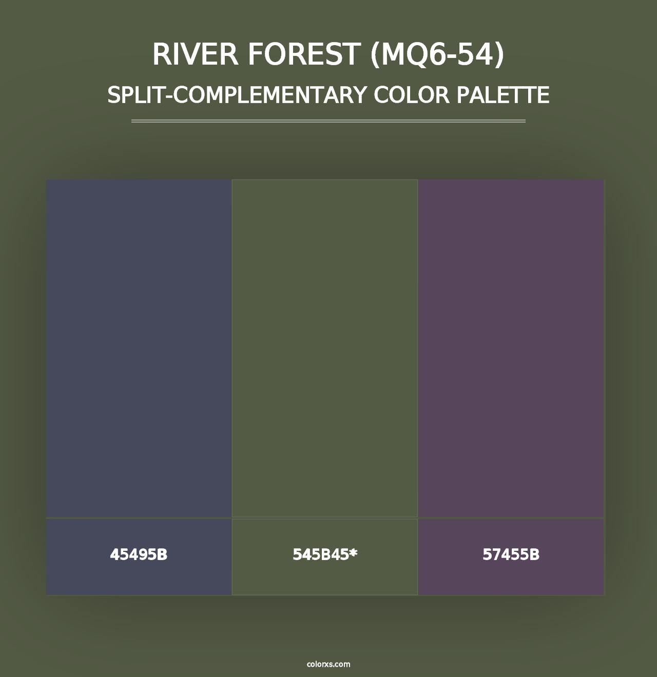 River Forest (MQ6-54) - Split-Complementary Color Palette