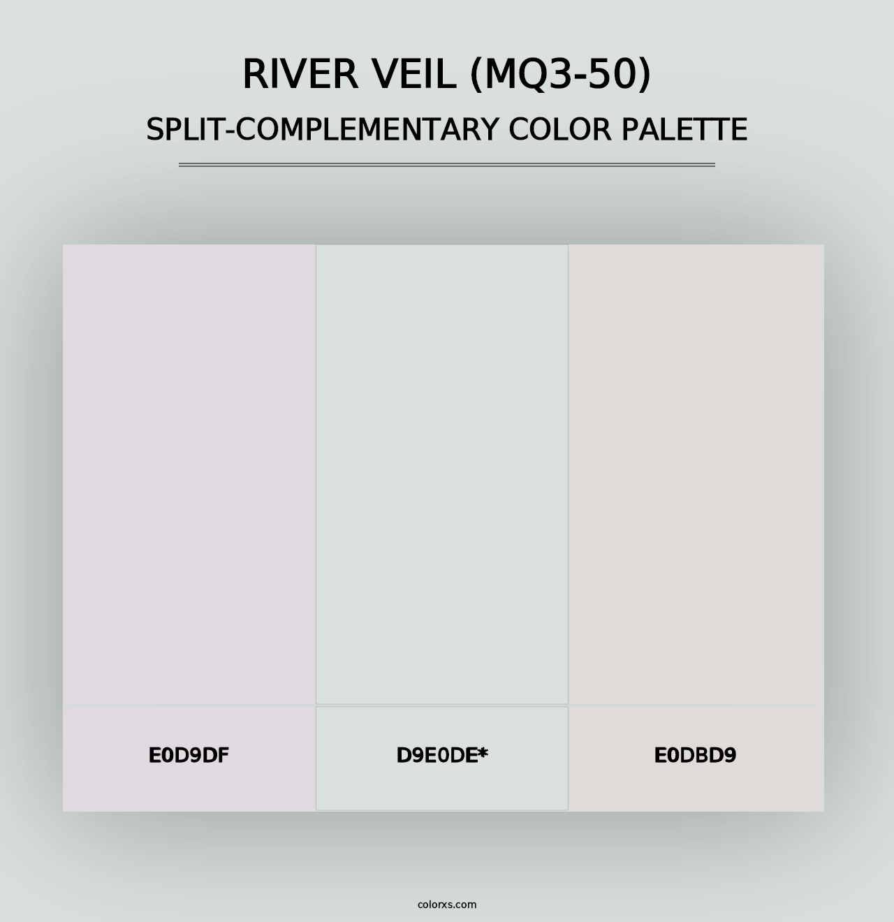 River Veil (MQ3-50) - Split-Complementary Color Palette