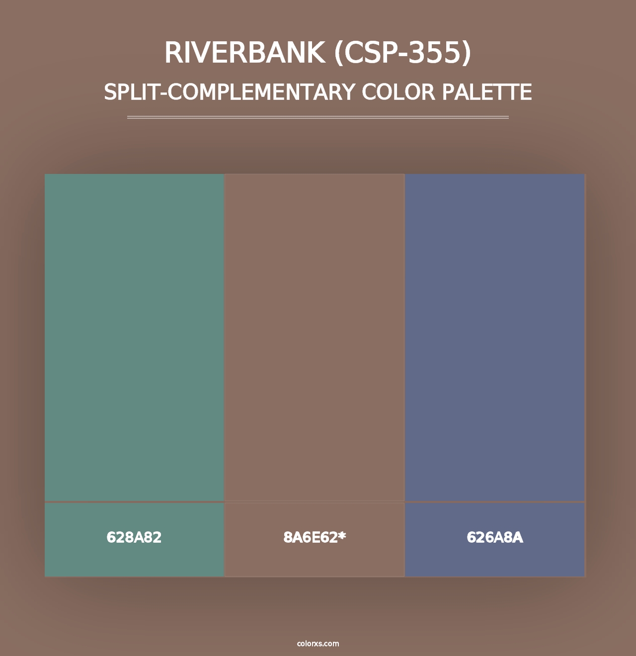 Riverbank (CSP-355) - Split-Complementary Color Palette