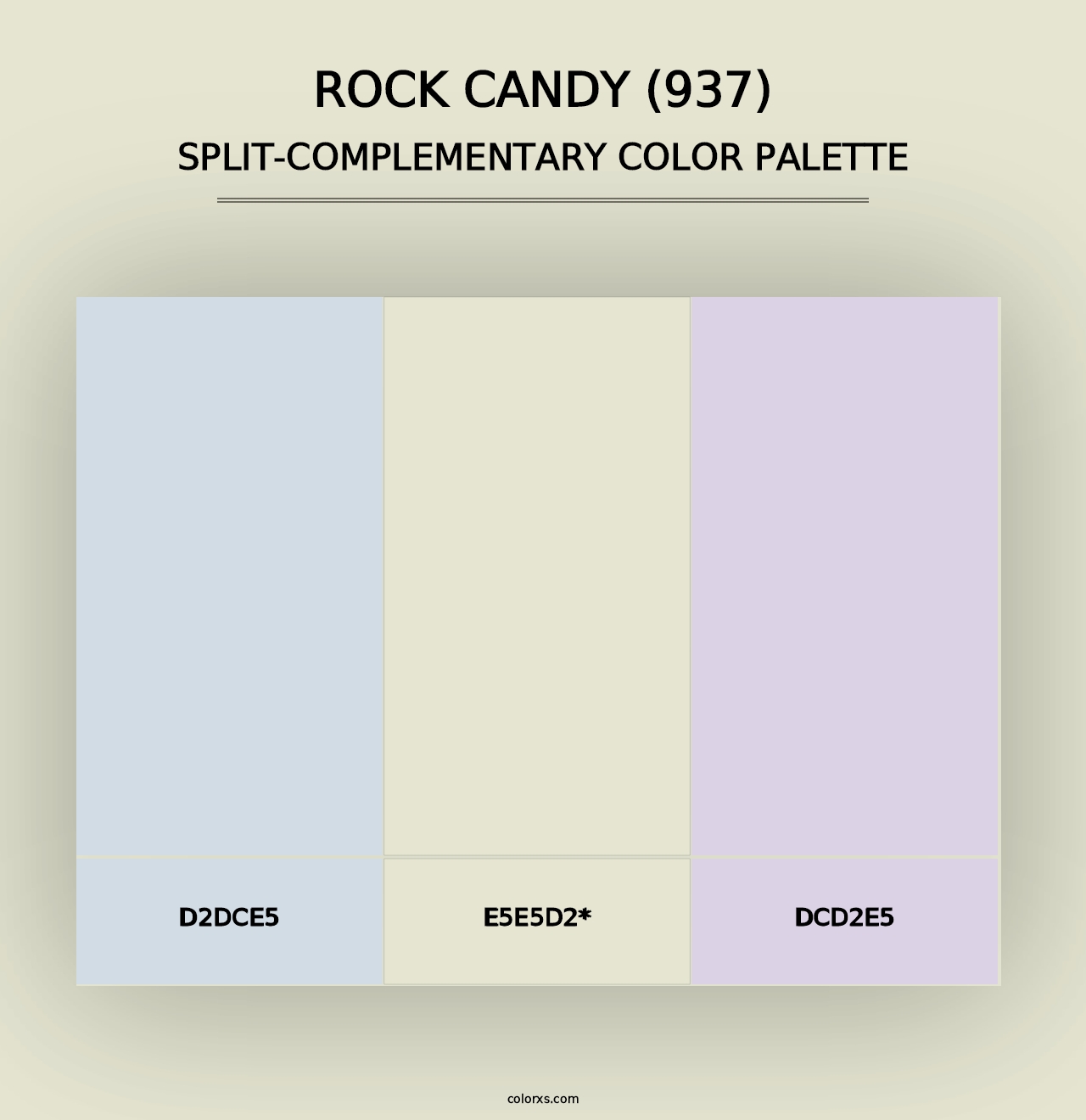 Rock Candy (937) - Split-Complementary Color Palette