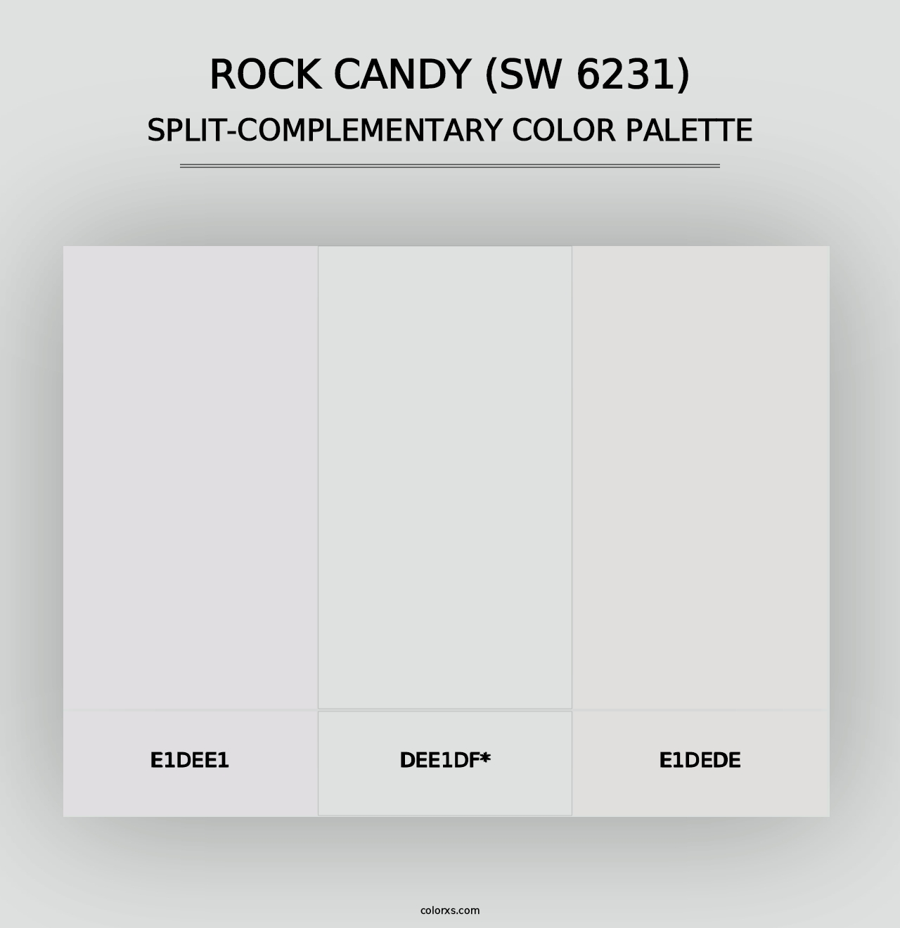 Rock Candy (SW 6231) - Split-Complementary Color Palette