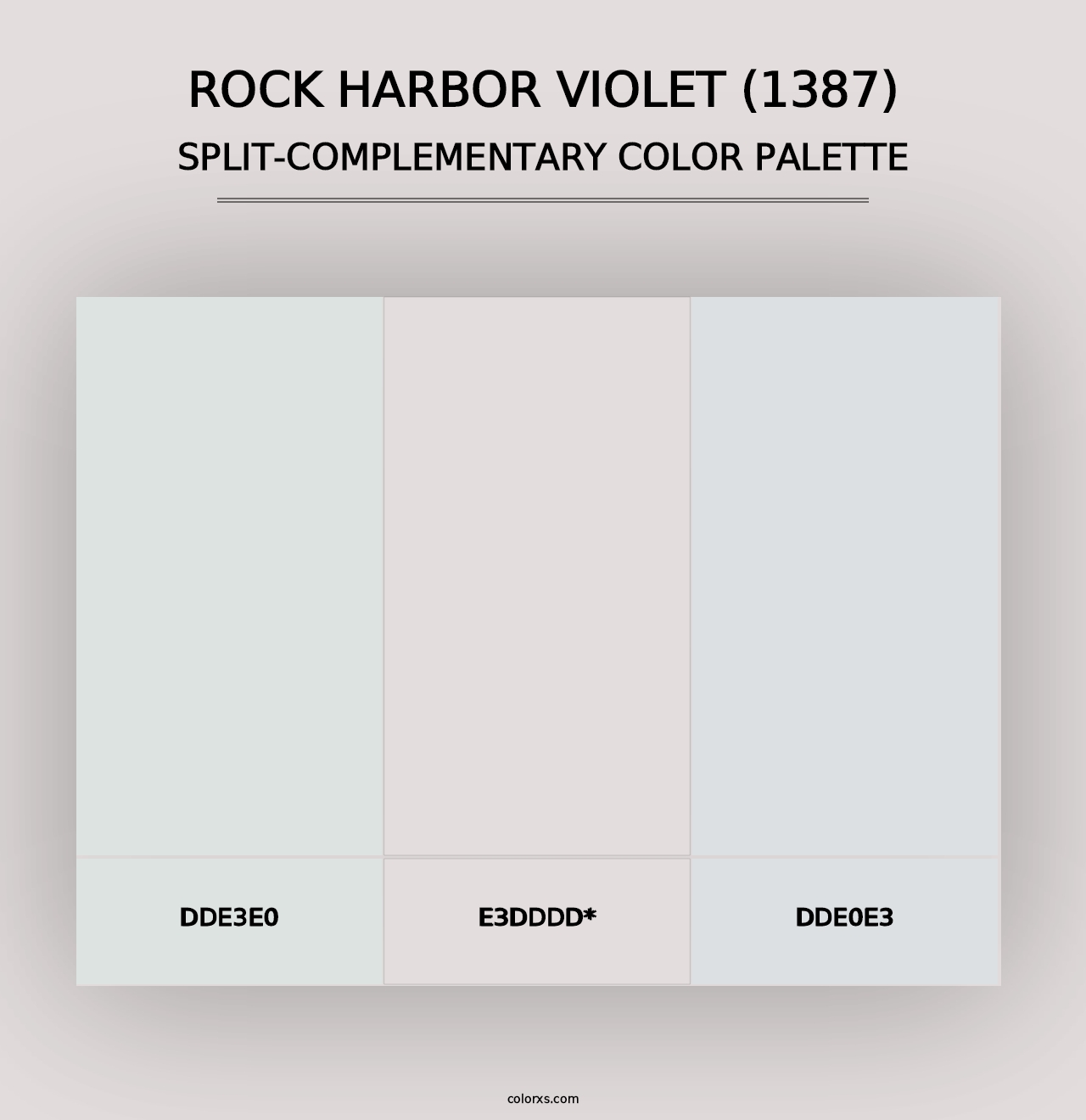 Rock Harbor Violet (1387) - Split-Complementary Color Palette