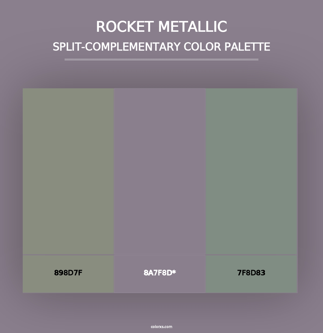 Rocket Metallic - Split-Complementary Color Palette