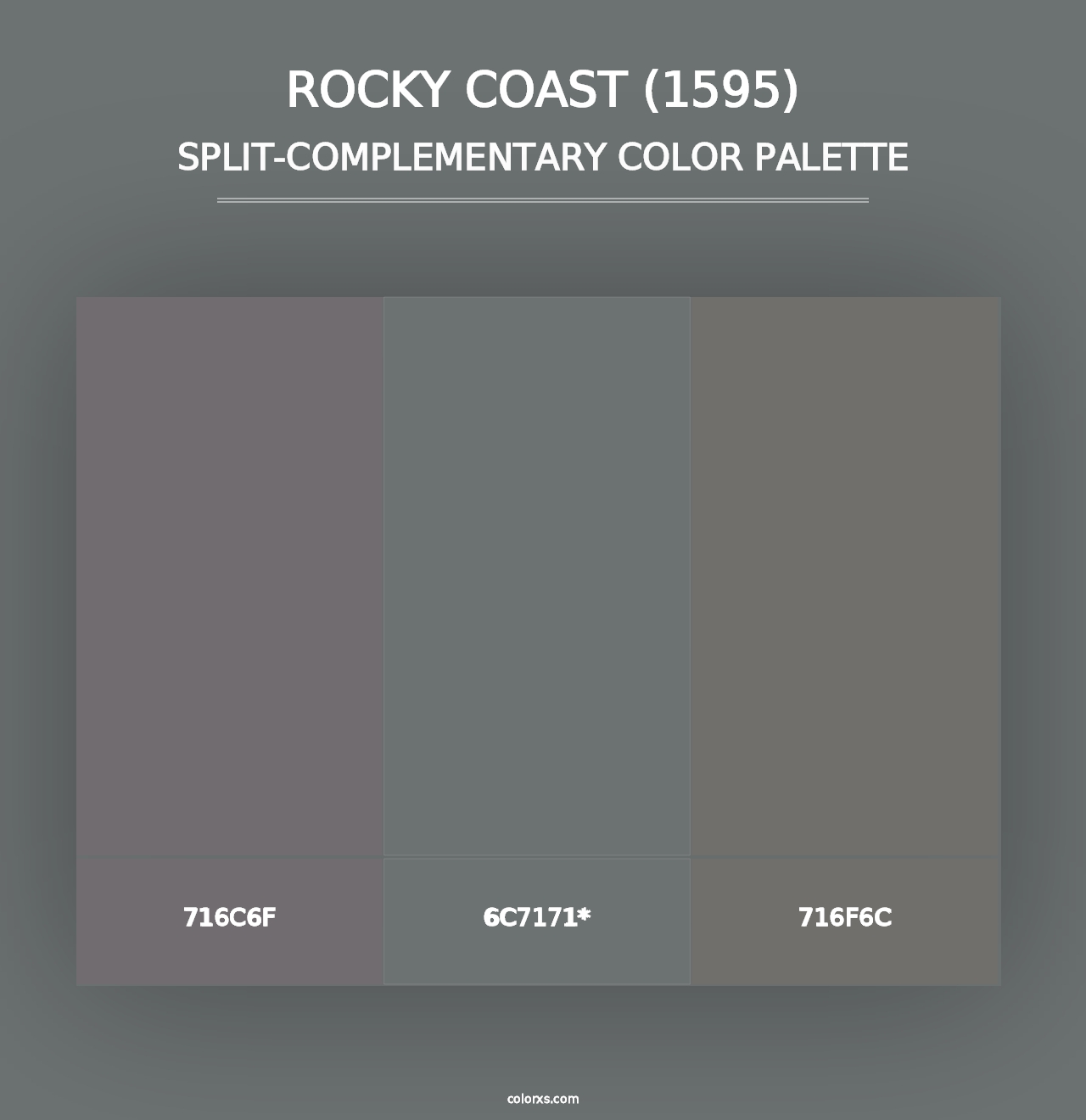 Rocky Coast (1595) - Split-Complementary Color Palette