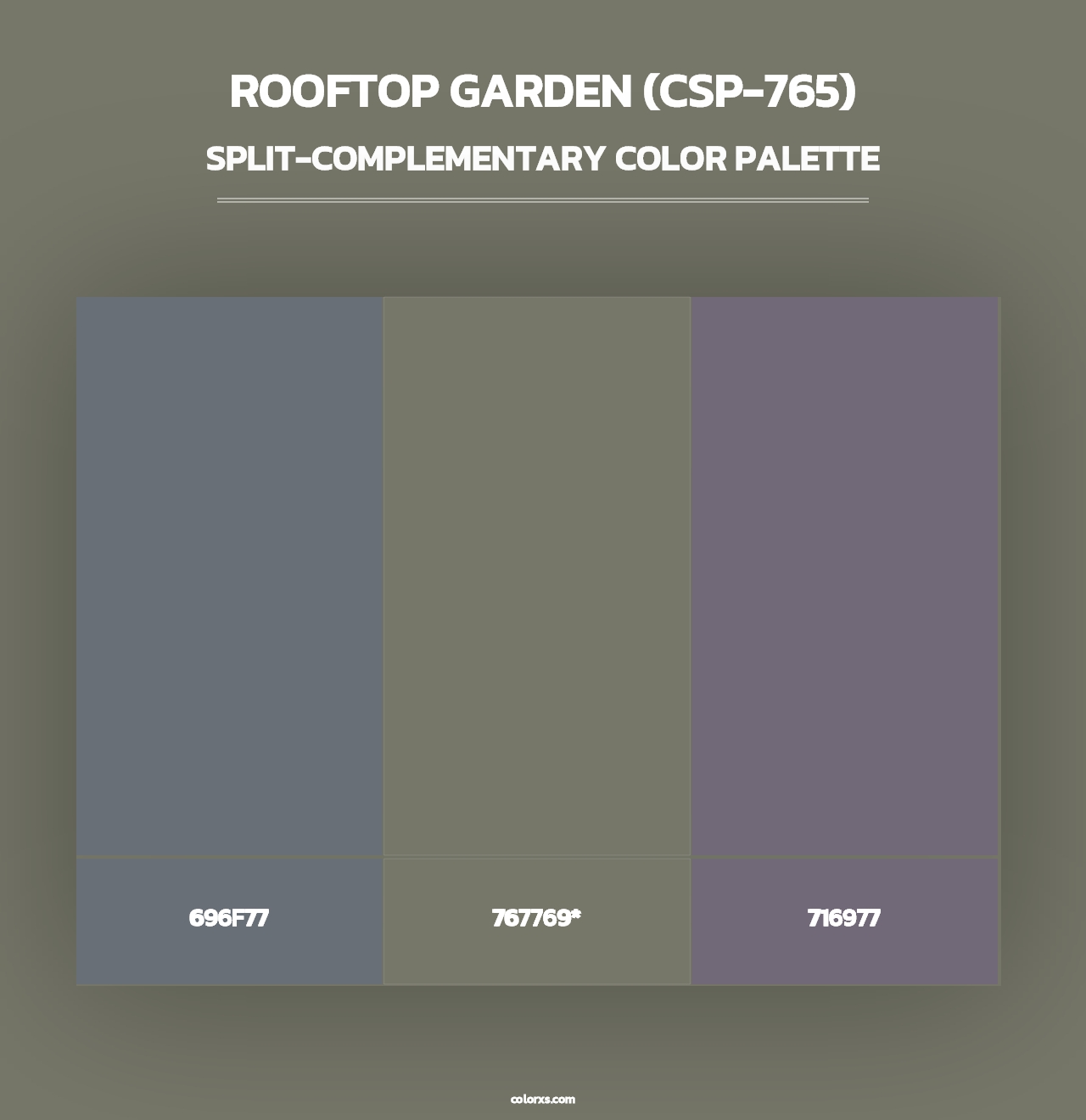 Rooftop Garden (CSP-765) - Split-Complementary Color Palette