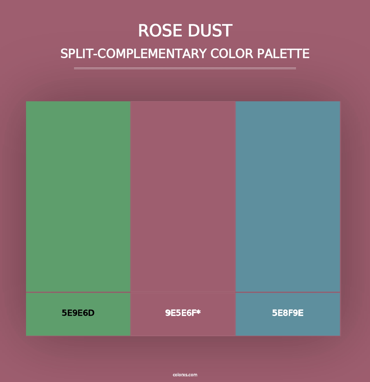 Rose Dust - Split-Complementary Color Palette