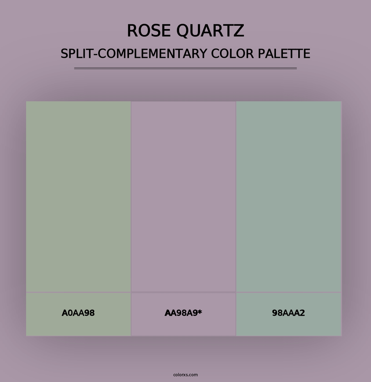 Rose quartz - Split-Complementary Color Palette