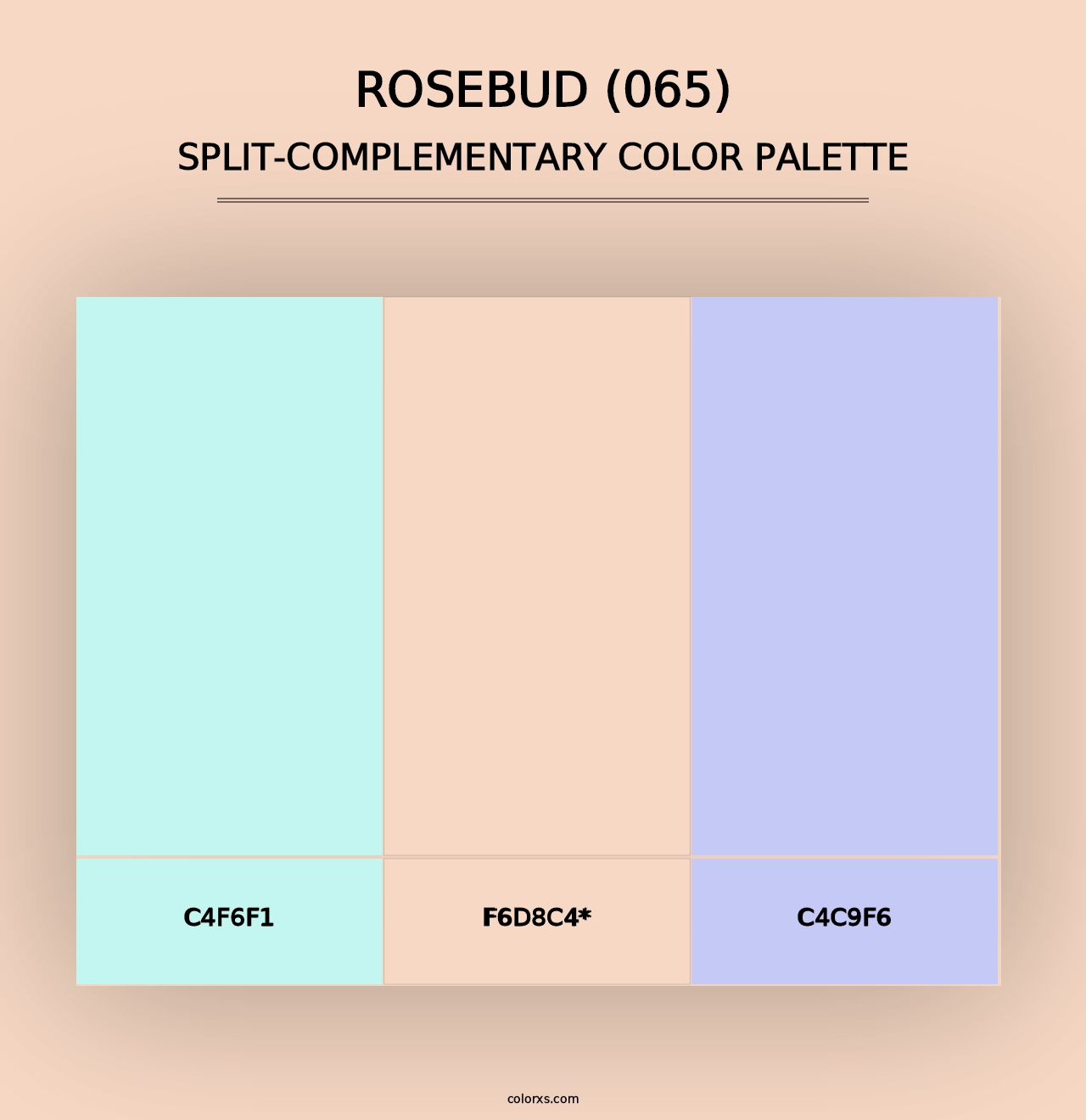 Rosebud (065) - Split-Complementary Color Palette