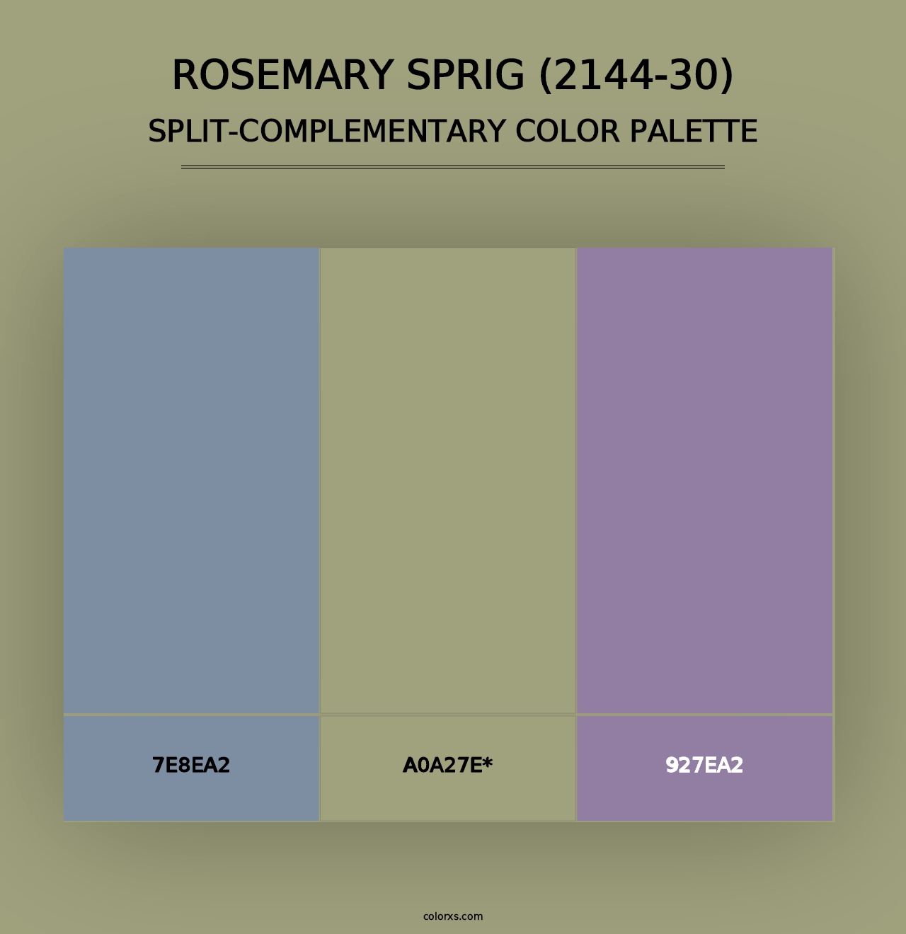 Rosemary Sprig (2144-30) - Split-Complementary Color Palette